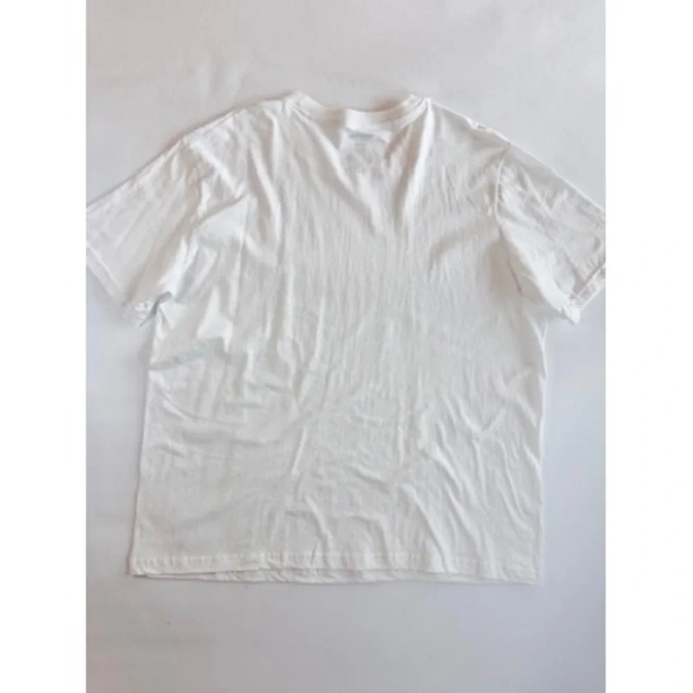True Religion T-Shirt Mens Large White Horseshoe‎ Logo Short Sleeve